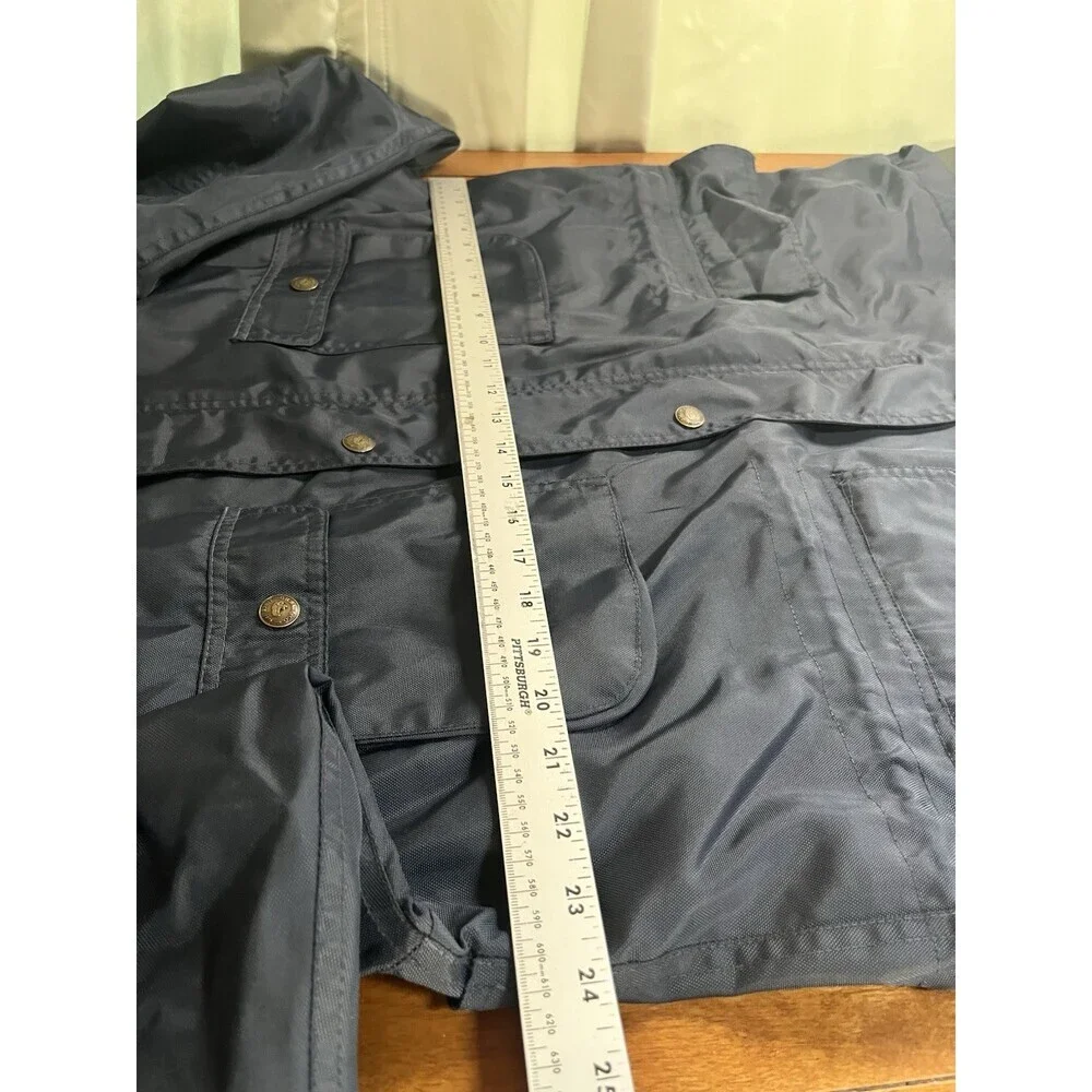 G. H. Bass Men’s Nylon Utility Jacket Navy - Picture 4 of 12